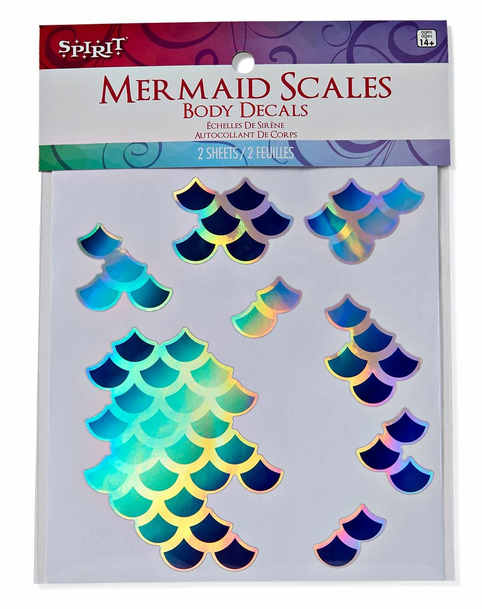 Spirit Halloween Mermaid Scale Body Decals 2 Spirit Halloween Mermaid Scale Body Decals - Image 2