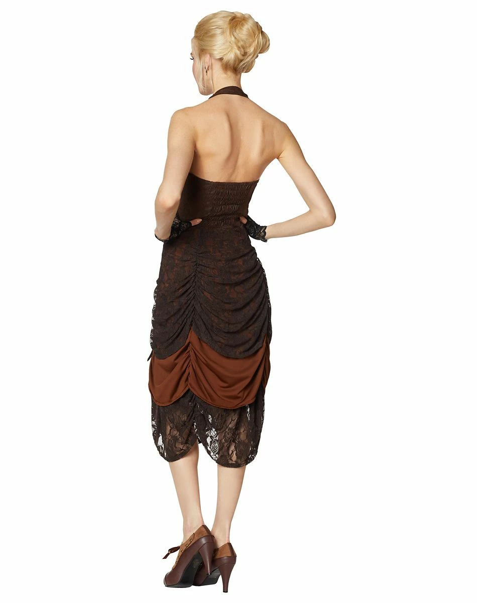 Spirit Halloween Steampunk Halter Dress 2 Spirit Halloween Steampunk Halter Dress - Image 2