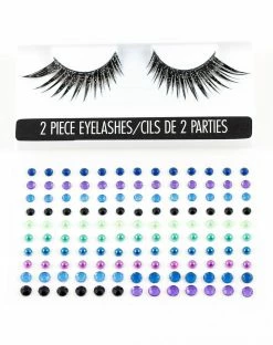 Spirit Halloween Dark Unicorn Gem and Eyelash Kit