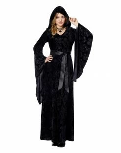 Spirit Halloween Velvet Hooded Robe