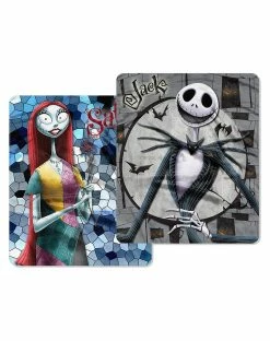 Spirit Halloween Jack and Sally Reversible Fleece Blanket - The Nightmare Before Christmas -Halloween ACCESSORIES store 01414473 c