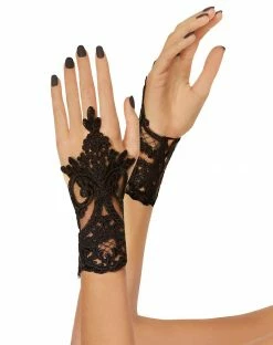Spirit Halloween Midi Lace Loop Gloves
