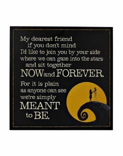 Spirit Halloween Simply Meant to Be Sign - The Nightmare Before Christmas