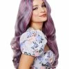 Spirit Halloween Ash Lavender Curl Wig