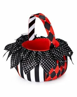 Spirit Halloween Twisted Circus Plush Treat Bucket -Halloween ACCESSORIES store 01424092 b