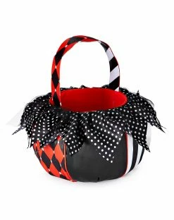 Spirit Halloween Twisted Circus Plush Treat Bucket -Halloween ACCESSORIES store 01424092 c