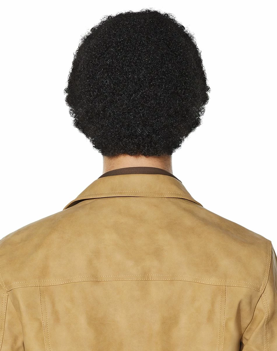 Spirit Halloween 70s Black Curly Wig With Mustache 2 Spirit Halloween 70s Black Curly Wig With Mustache - Image 2