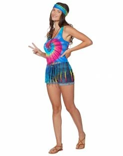 Spirit Halloween Tie Dye Fringe Tank Top 6 Spirit Halloween Tie Dye Fringe Tank Top -Halloween ACCESSORIES store 01425651 c