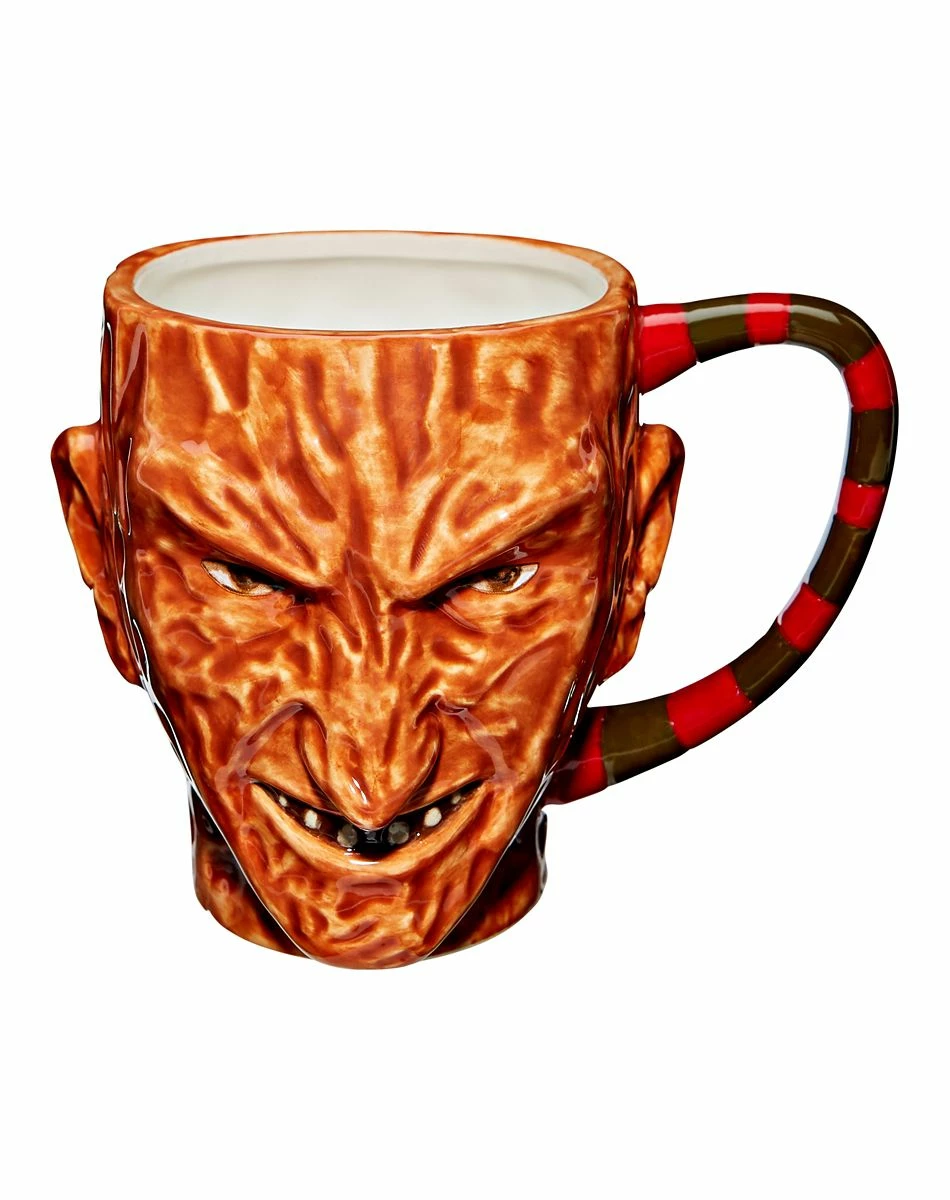 Spirit Halloween Freddy Krueger Molded Coffee Mug 20 oz. - A Nightmare on Elm Street 1 Spirit Halloween Freddy Krueger Molded Coffee Mug 20 oz. - A Nightmare on Elm Street