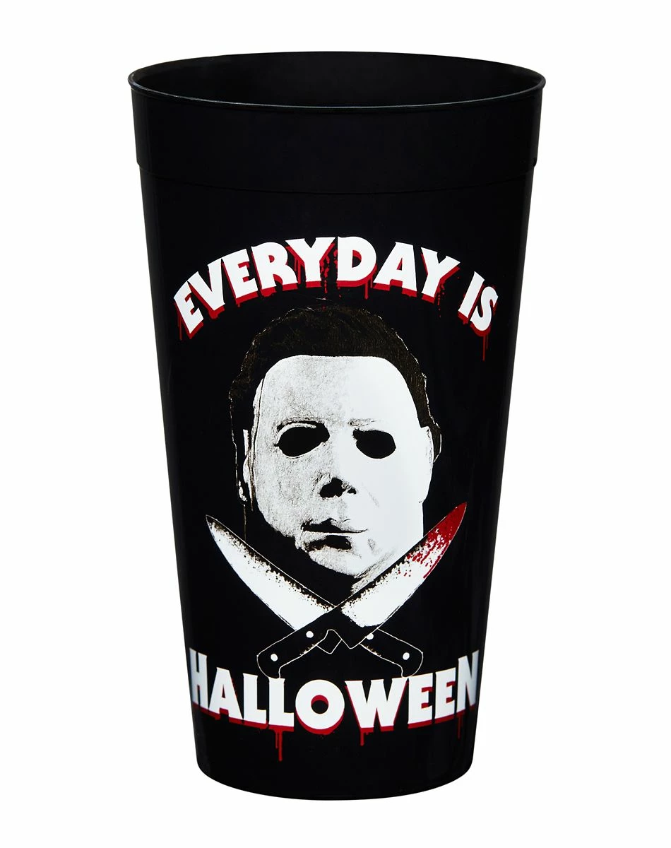 Spirit Halloween Michael Myers Plastic Cup - Halloween 1 Spirit Halloween Michael Myers Plastic Cup - Halloween