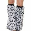 Spirit Halloween Faux Fur Dalmatian Leg Warmers