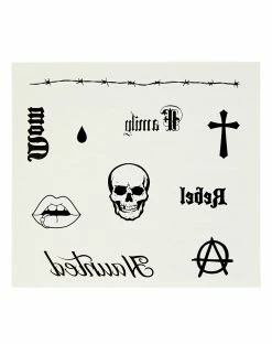Spirit Halloween Faith Temporary Face Tattoos -Halloween ACCESSORIES store 01427343 b