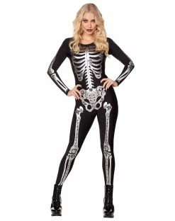 Spirit Halloween Adult Skeleton Catsuit
