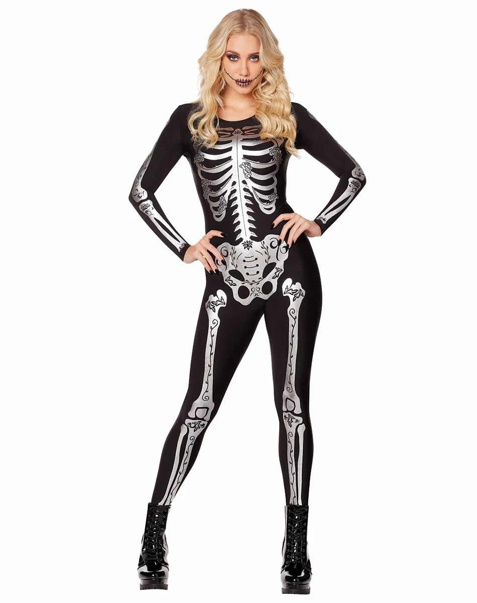 Spirit Halloween Adult Skeleton Catsuit 1 Spirit Halloween Adult Skeleton Catsuit