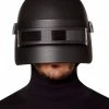 Spirit Halloween Black Helmet With Eye Shield