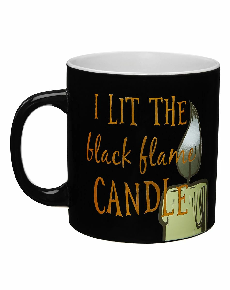Spirit Halloween Black Flame Mug 22 oz. - Hocus Pocus 1 Spirit Halloween Black Flame Mug 22 oz. - Hocus Pocus