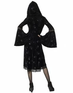 Spirit Halloween Celestial Coven Hooded Velvet Dress 6 Spirit Halloween Celestial Coven Hooded Velvet Dress -Halloween ACCESSORIES store 01428283 b