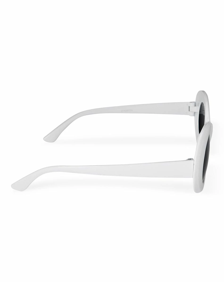 Spirit Halloween '60s White Sunglasses 2 Spirit Halloween '60s White Sunglasses - Image 2