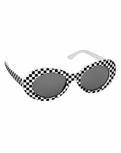 Spirit Halloween Checkered Mod Sunglasses