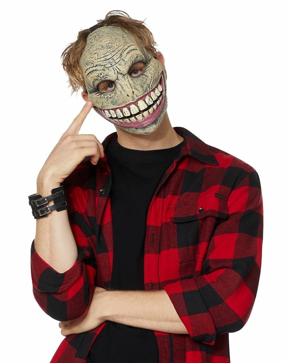 Spirit Halloween Smiley Half Mask 1 Spirit Halloween Smiley Half Mask