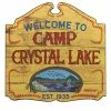 Spirit Halloween Welcome to Camp Crystal Lake Sign - Friday the 13th