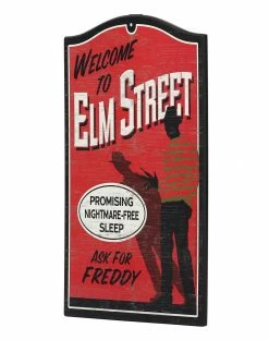 Spirit Halloween Welcome to Elm Street Sign - A Nightmare on Elm Street 5 Spirit Halloween Welcome to Elm Street Sign - A Nightmare on Elm Street -Halloween ACCESSORIES store 01429786 c