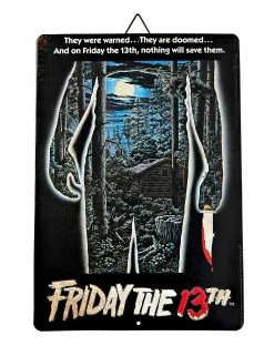 Spirit Halloween Jason Voorhees Warning Sign - Friday the 13th
