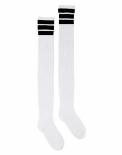 Spirit Halloween Black Striped Over The Knee Socks