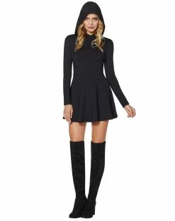 Spirit Halloween Black Hooded Dress