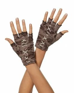 Spirit Halloween Tattered Witch Doctor Gloves
