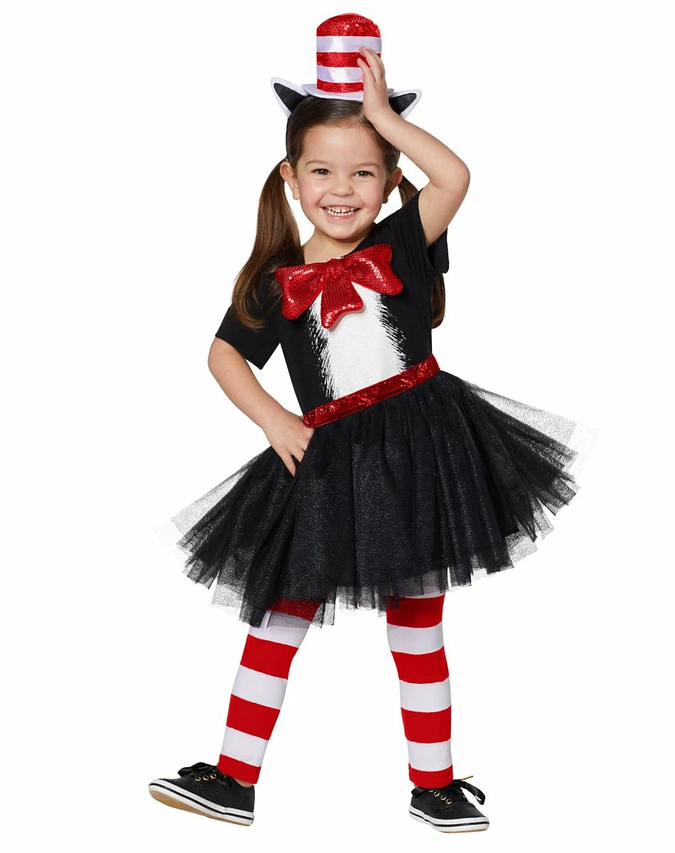 Spirit Halloween Toddler Cat In The Hat Dress Costume - Dr. Seuss 1 Spirit Halloween Toddler Cat In The Hat Dress Costume - Dr. Seuss