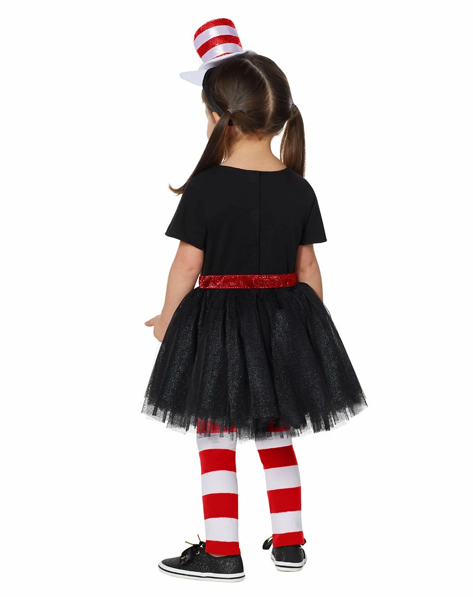 Spirit Halloween Toddler Cat In The Hat Dress Costume - Dr. Seuss 2 Spirit Halloween Toddler Cat In The Hat Dress Costume - Dr. Seuss - Image 2