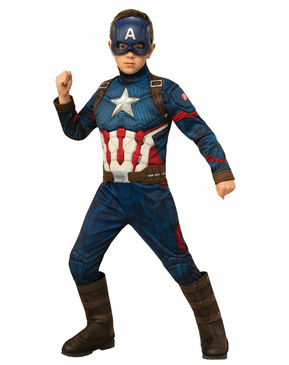 Spirit Halloween Kids Captain America Deluxe Costume - Avengers: Endgame 1 Spirit Halloween Kids Captain America Deluxe Costume - Avengers: Endgame