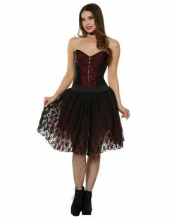 Spirit Halloween Victorian Vampire Layered Skirt -Halloween ACCESSORIES store 01436005 c