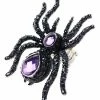 Spirit Halloween Purple Gem Spider Ring