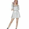 Spirit Halloween Hooded Faux Fur Iridescent Unicorn Dress