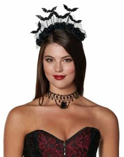 Spirit Halloween Flower Bat Headband