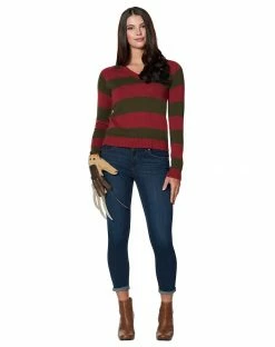 Spirit Halloween Freddy Krueger Sweater - A Nightmare on Elm Street -Halloween ACCESSORIES store 01442821 c