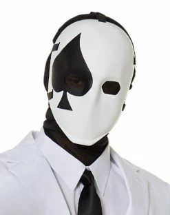 Spirit Halloween Spade Wild Card Half Mask - Fortnite