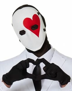 Spirit Halloween Heart Wild Card Half Mask - Fortnite