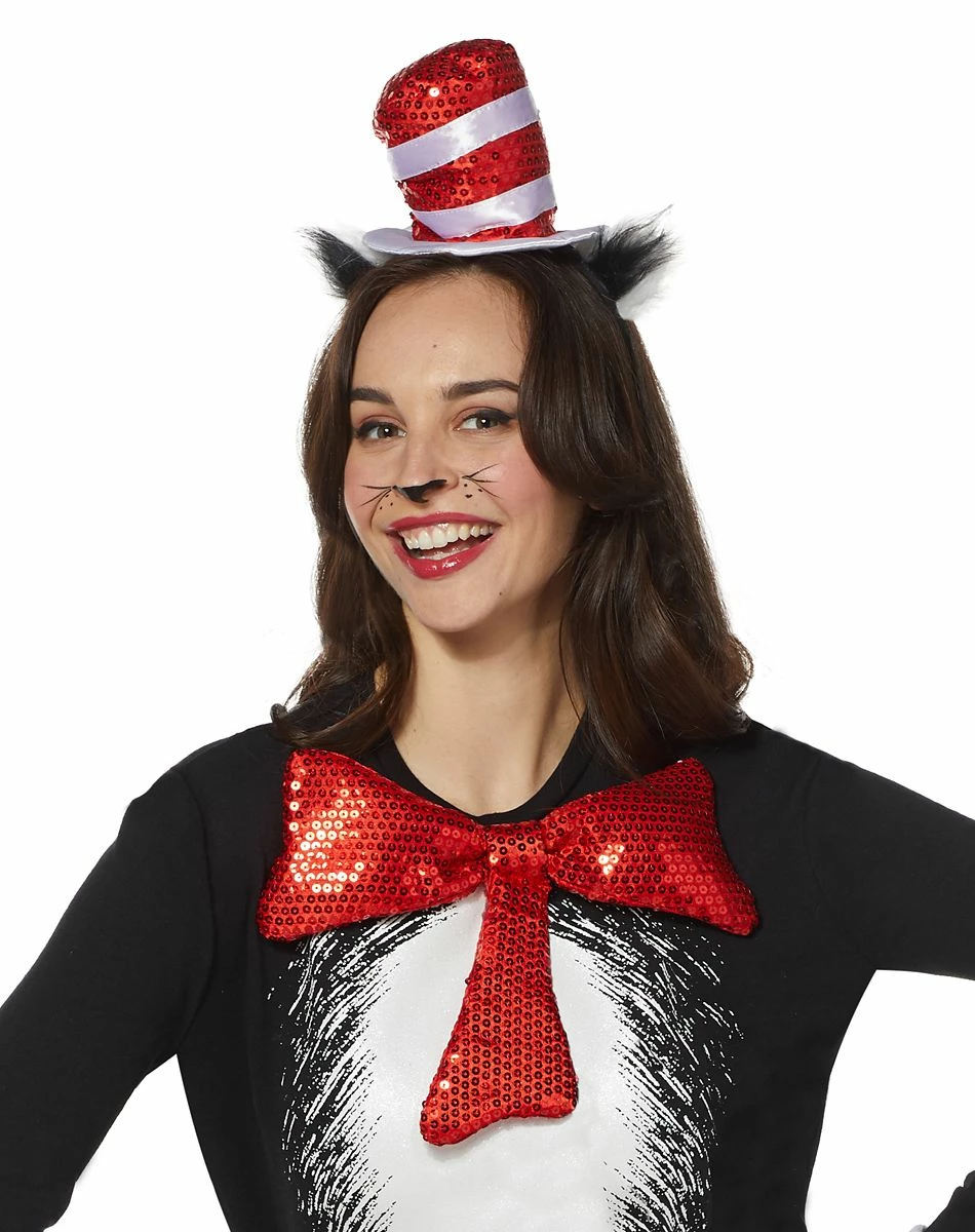 Spirit Halloween Adult Cat in the Hat Costume Kit - Dr. Seuss 2 Spirit Halloween Adult Cat in the Hat Costume Kit - Dr. Seuss - Image 2