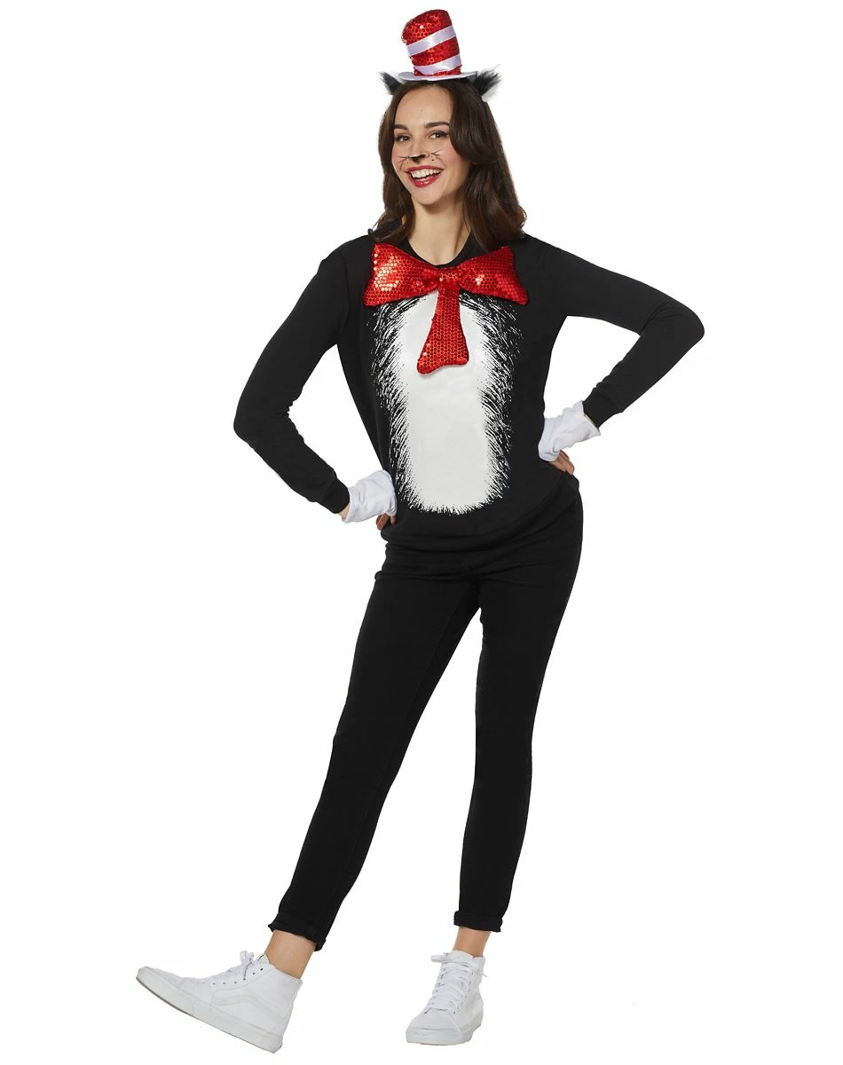 Spirit Halloween Adult Cat in the Hat Costume Kit - Dr. Seuss 3 Spirit Halloween Adult Cat in the Hat Costume Kit - Dr. Seuss - Image 3