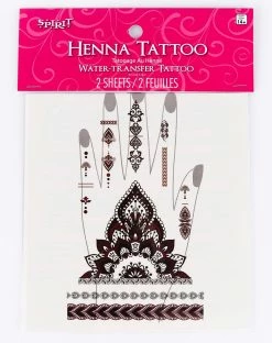 Spirit Halloween Gyspy Hand Temporary Tattoos