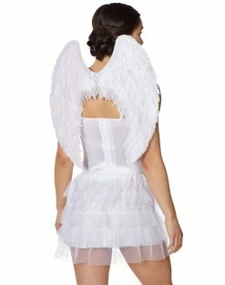 Spirit Halloween White Iridescent Angel Wings