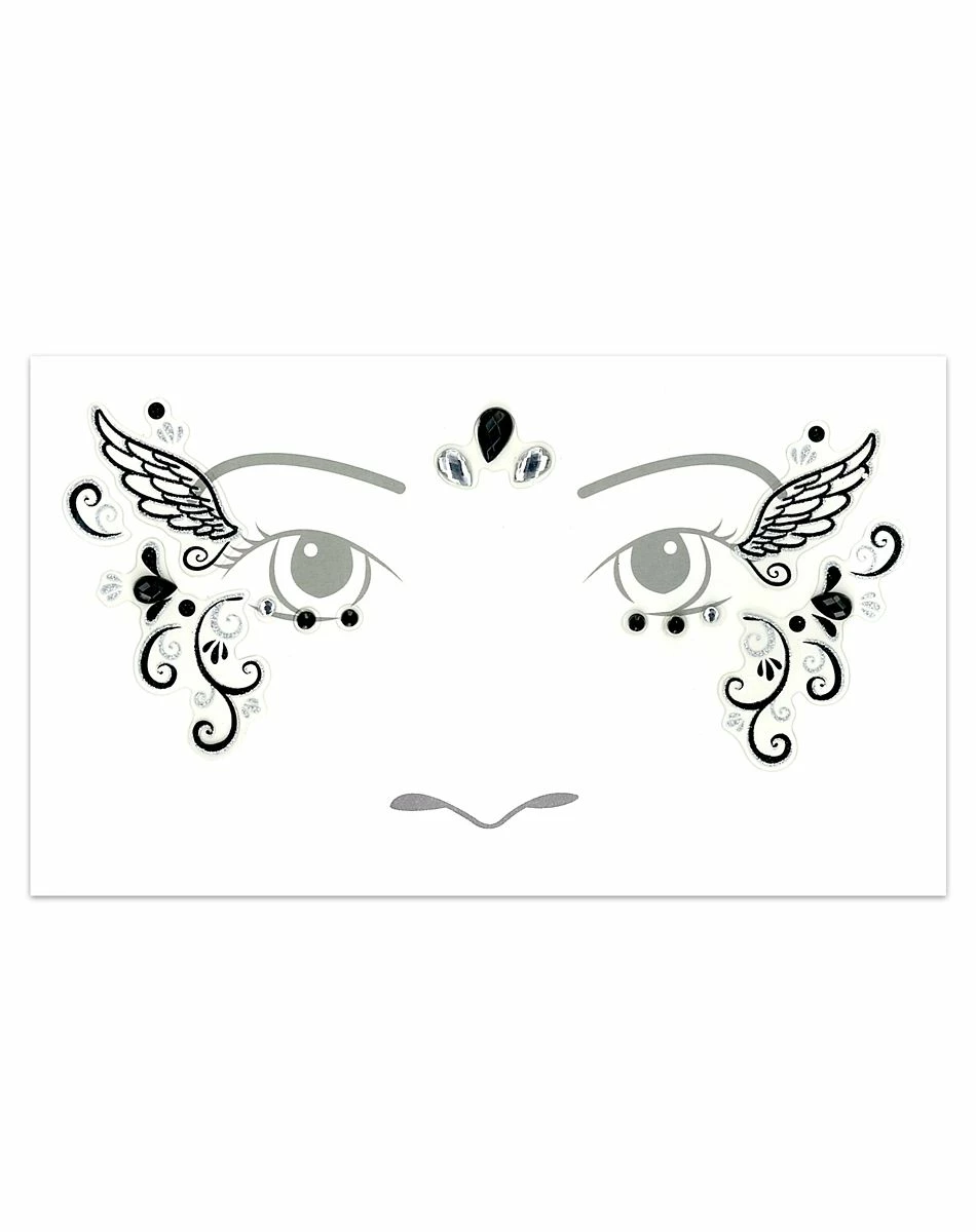 Spirit Halloween Kids Fallen Angel Face Decal 1 Spirit Halloween Kids Fallen Angel Face Decal