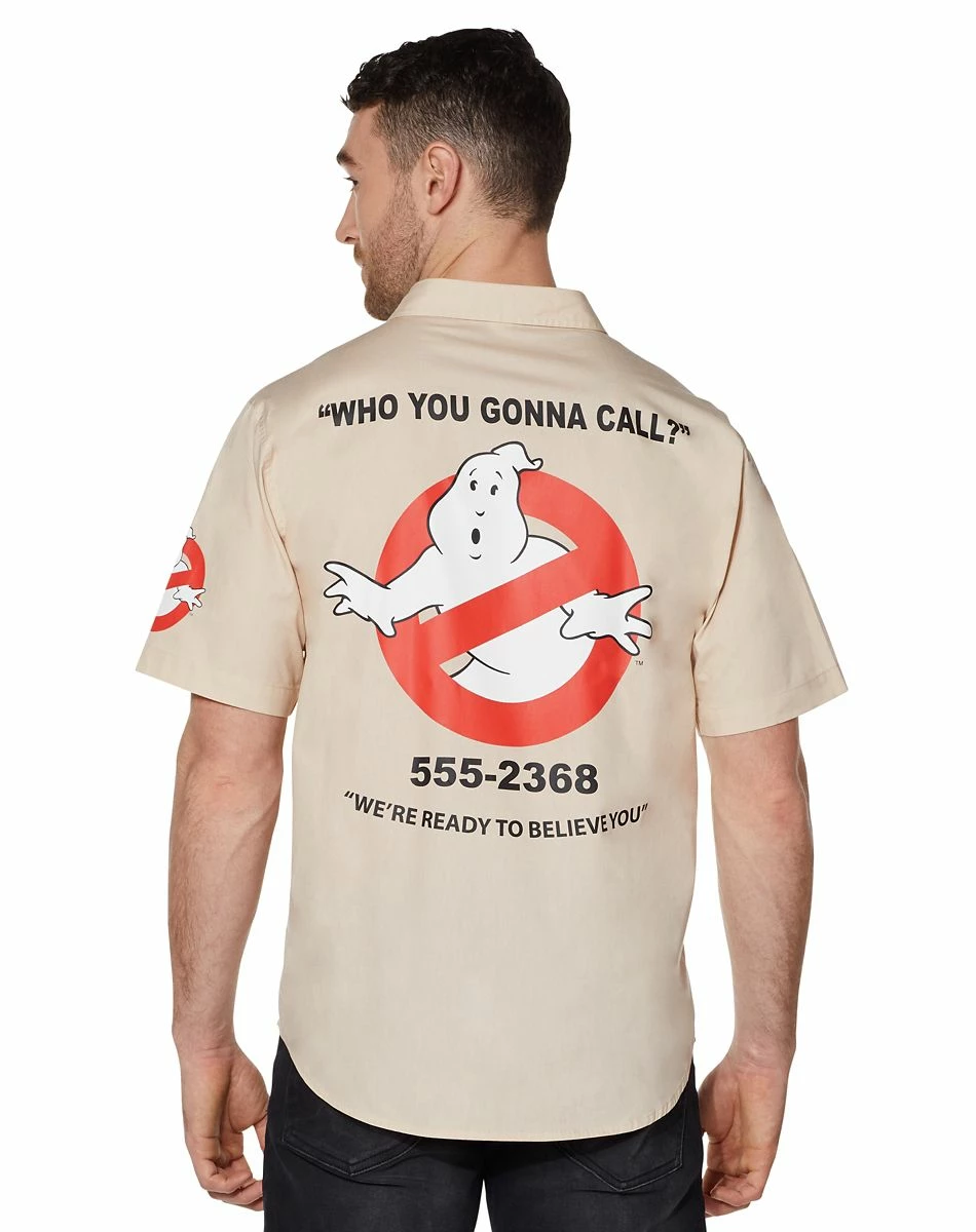 Spirit Halloween Ghostbusters Work Shirt 2 Spirit Halloween Ghostbusters Work Shirt - Image 2