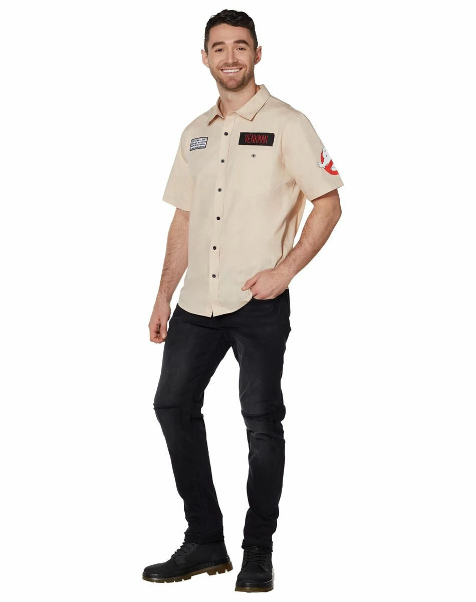 Spirit Halloween Ghostbusters Work Shirt 3 Spirit Halloween Ghostbusters Work Shirt - Image 3
