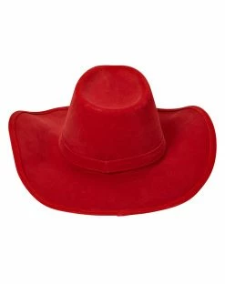 Spirit Halloween Red Western Cowboy Hat -Halloween ACCESSORIES store 01452903 c