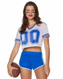 Spirit Halloween White Cropped Jersey -Halloween ACCESSORIES store 01454594 a
