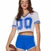 Spirit Halloween White Cropped Jersey